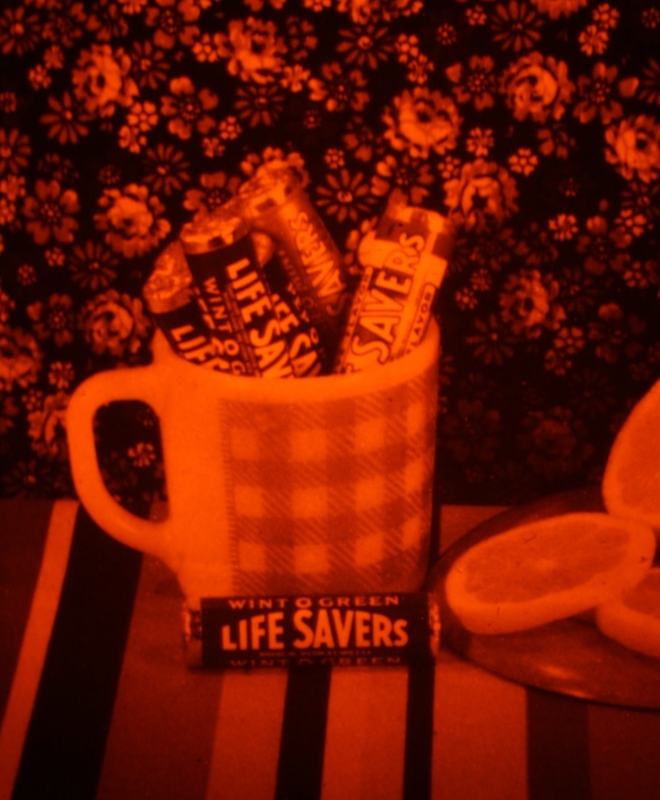 Same scene in red monochrome, taken through a red filter